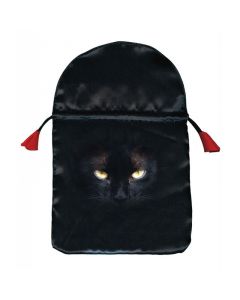 Stofpose i satin - Black Cat