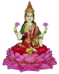 Lakshmi på Lotus 25 cm
