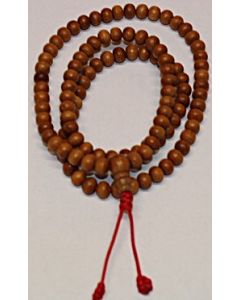 Mala kæde 108 perler - rød snor
