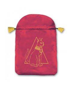 Stofpose i satin - Egyptisk Kat