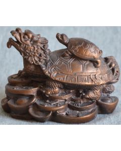 Feng Shui Drageskildpadde - 4 cm høj